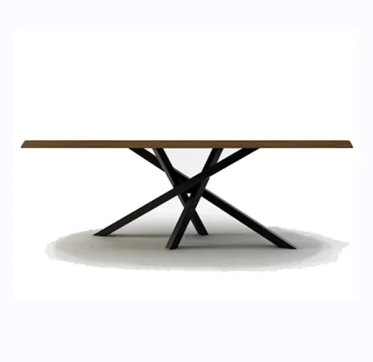 Luxury furniture design meeting room modern wood conference table set with unique legs