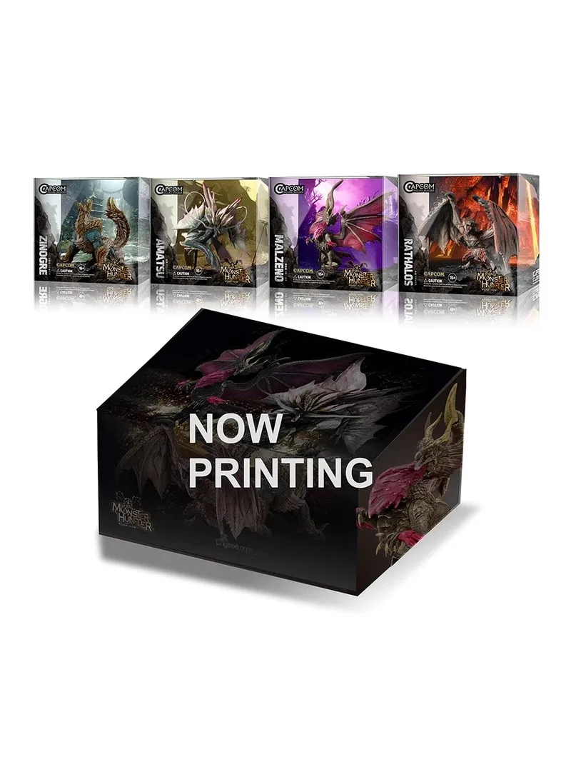 Unmovable Monster Hunter Cube Модель Fire Thunder Wolf L φe Yin Tianhui Black Erosion Resent Tiger Dragon Фигурка В наличии