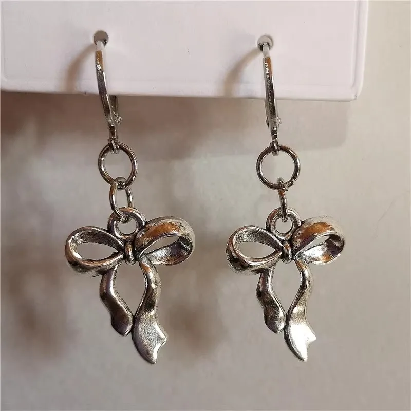 Goth Thorn Heart Earrings Korean Fashion Cross Earrings for Women Punk Charms Earring Grunge Jewelry Hip Hop Vintage Accessories