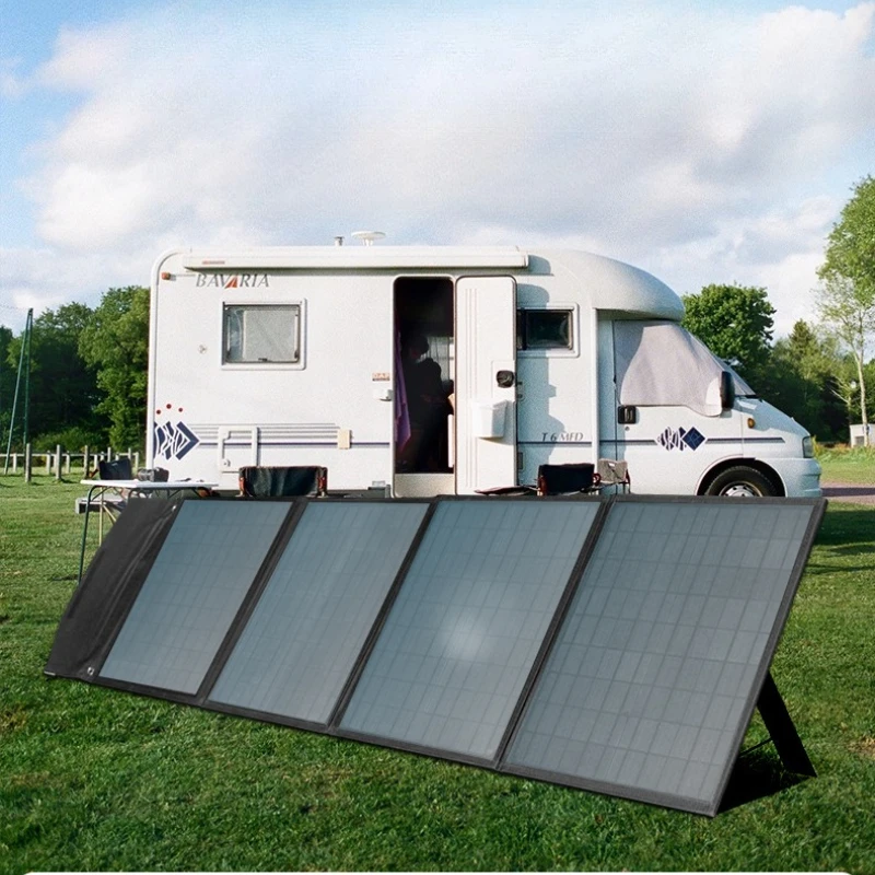 20V 60W/100W Foldable Solar Panel Portable Flexible Small Waterproof Folding Solar Panels Cells for Mobile Phone Battery Charger view 5