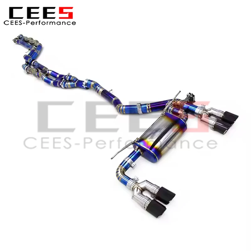 cees Titanium Equal Length Valved Sport Exhaust Pipe for BMW  M3 M4 F87 F80 F82 M2C M2 Competition3.0T Catback Exhaust System