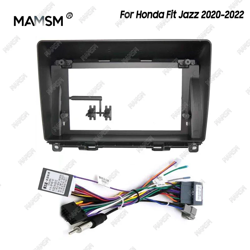 

MAMSM 10 Inch Radio Fascia fit For Honda Fit Jazz 2020 2021 2022 Stereo DVD Player Install Panel Audio Frame Cover