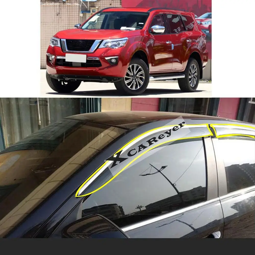 For NISSAN TERRA 2018 2019 2020 2021 Car Body Sticker Plastic Window Glass Wind Visor Rain/Sun Guard Vent