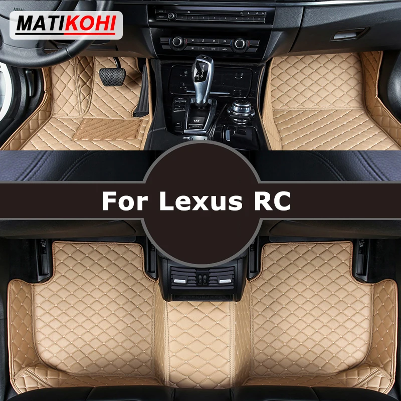 MATIKOHI Custom Car Floor Mats For Lexus RC RZ RC200t RC300 RC300h RC350 Auto Carpets Foot Coche Accessorie