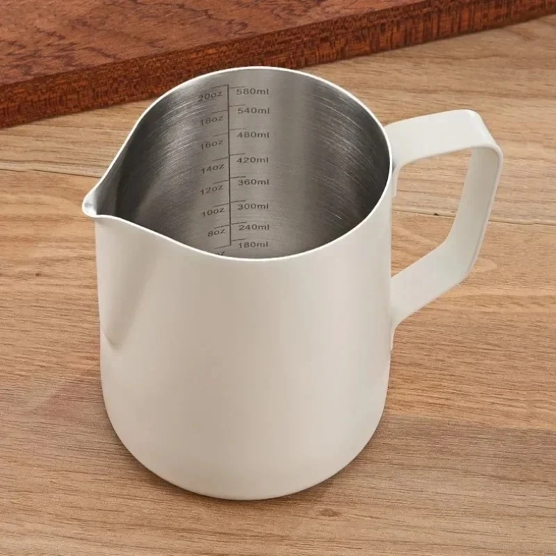 Coffee Milk Frothing Pitcher Jug 350/600ML 304 Stainless Steel Precise Scale Latte Barista Professional High Quality CafeUtensil view 6