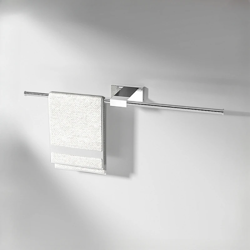 towel bar for bathroom,Stainless steel chrome plated minimalist style anti-corrosion and rust proof towel rod image 2
