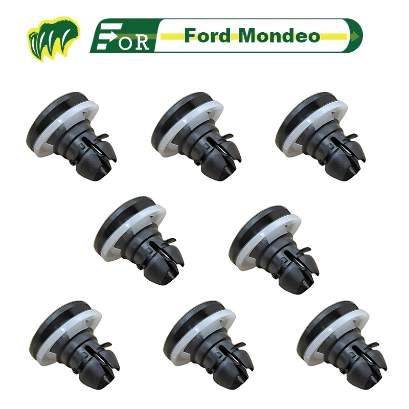 

8 PCS For Ford Mondeo Body Bolts & U-nut Clips Engine Under Cover Splash Shield Guard Bumper Fastener Rivet Transmission