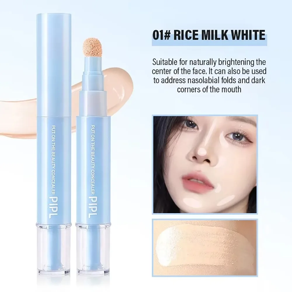 Face Concealer Cream Lightweight Covering Makeup Liquid Pen Brightens Moisturizes Hides Scars