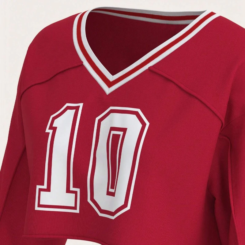 سترة بغطاء للرأس جديدة لخريف وشتاء 2025 برقبة على شكل حرف v أمريكية على شكل حرف v وأكمام طويلة للشارع الحار مع سترة نال مكشوفة #6