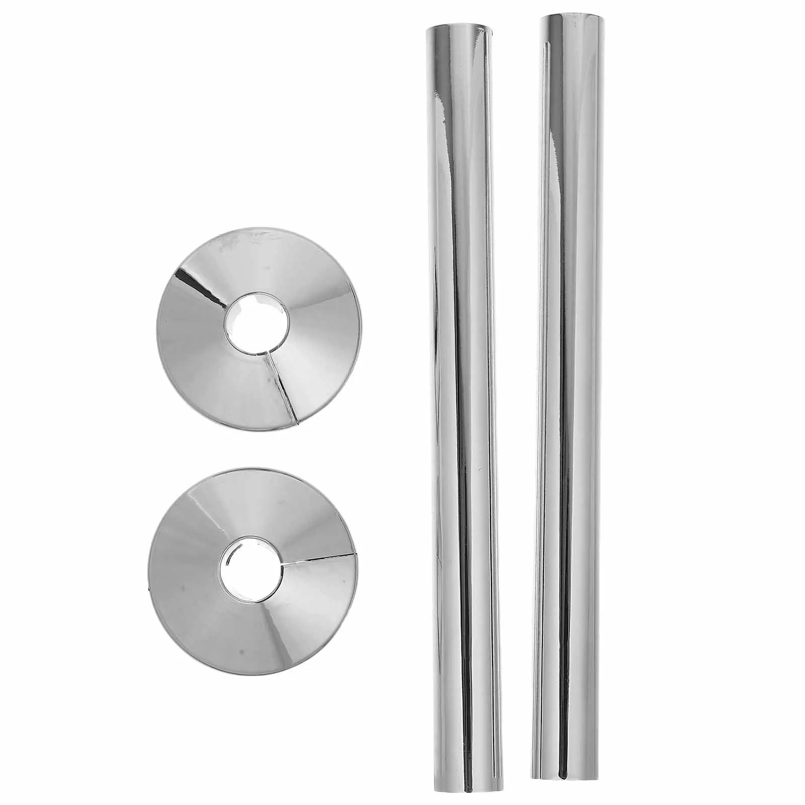 1 مجموعة أنابيب المبرد يغطي ABS كليب على الأكمام الياقات الزخرفية لأنابيب التدفئة المركزية سهلة التركيب المبرد المنزلي #4