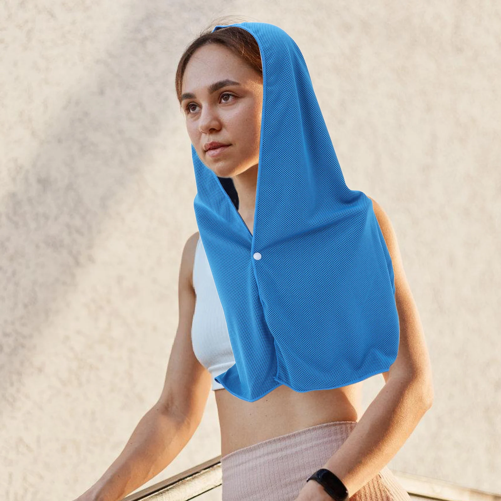 واقي وجه لركوب الدراجة قابل للتنفس ومقاوم للشمس في الهواء الطلق، غطاء رأس للحماية من الأشعة فوق البنفسجية، غطاء للرقبة للتبريد لتسلق الدراجات #4