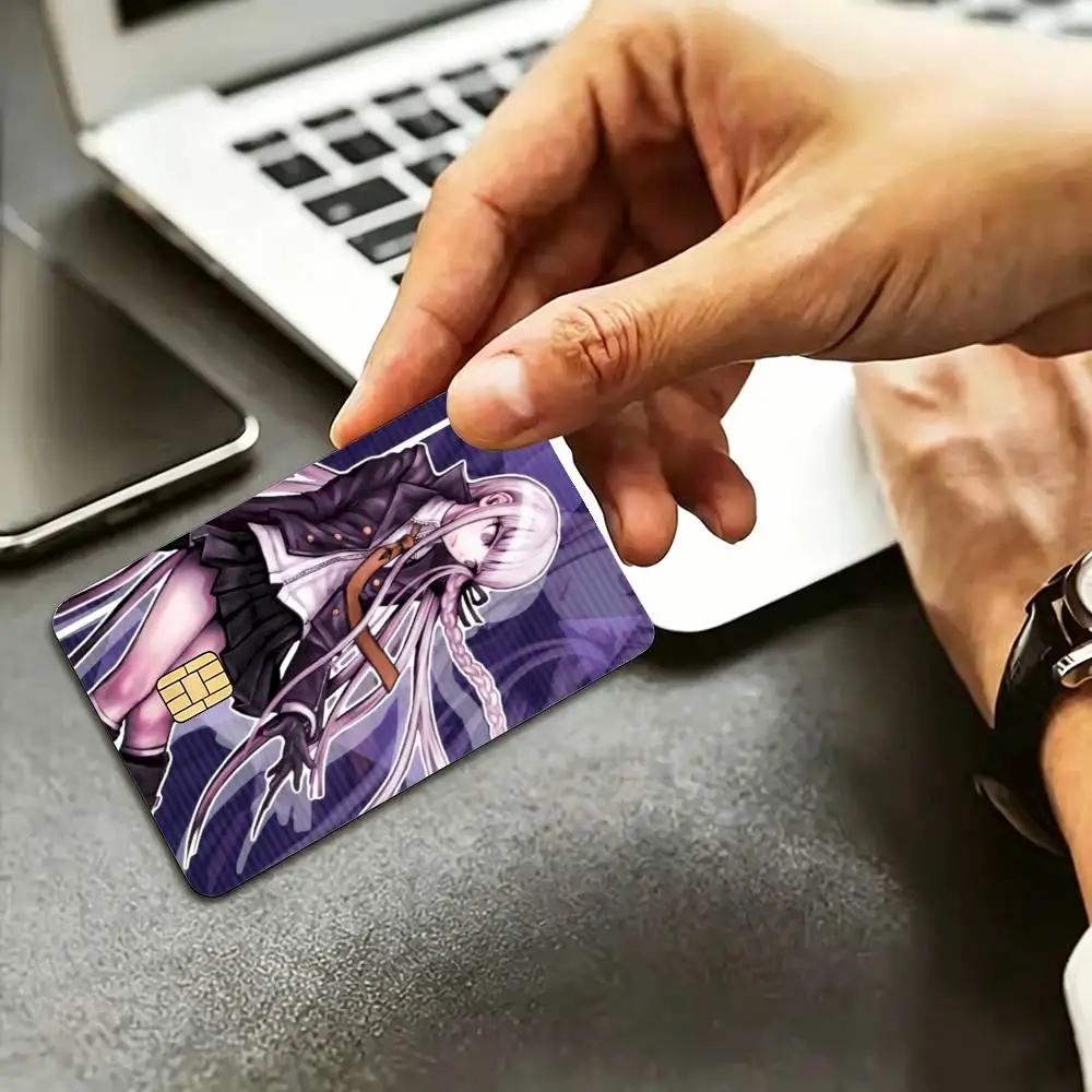 Danganronpa Kyoko Kirigiri HD Waterproof Credit Card Stickers Silicone Decals For Chip Game Cards