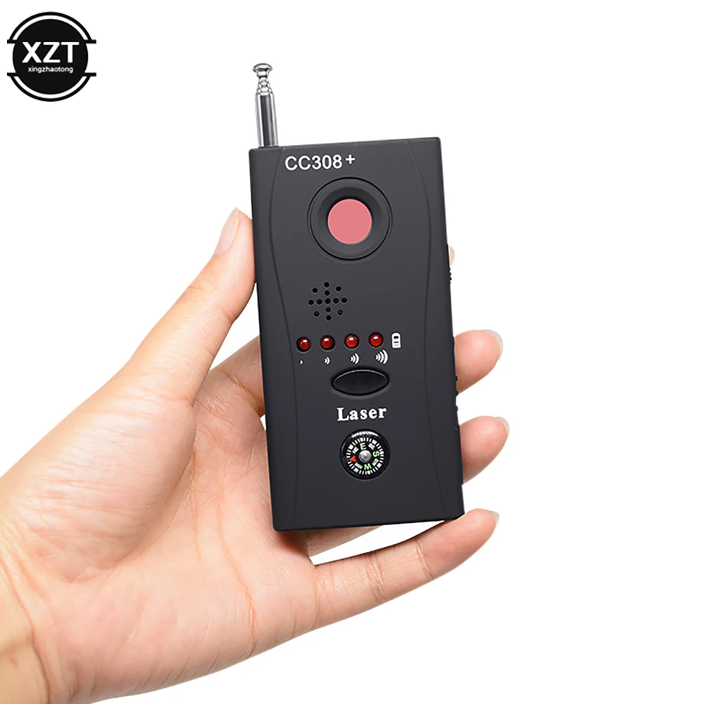 Camera Hidden Finder Anti Spy Bug Detector CC308 Mini Wireless Signal GSM GPS Device Privacy Blocker Radio Scanner Rf Spyfinder