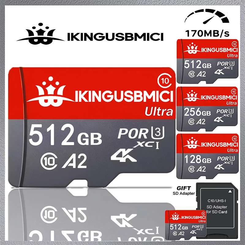 Tarjeta de Memoria de Velocidad Estable para Altavoz Portátil, Tarjeta Micro SD, Tarjetas TF, Tarjeta Flash de 16GB/64GB/256GB/32GB Super