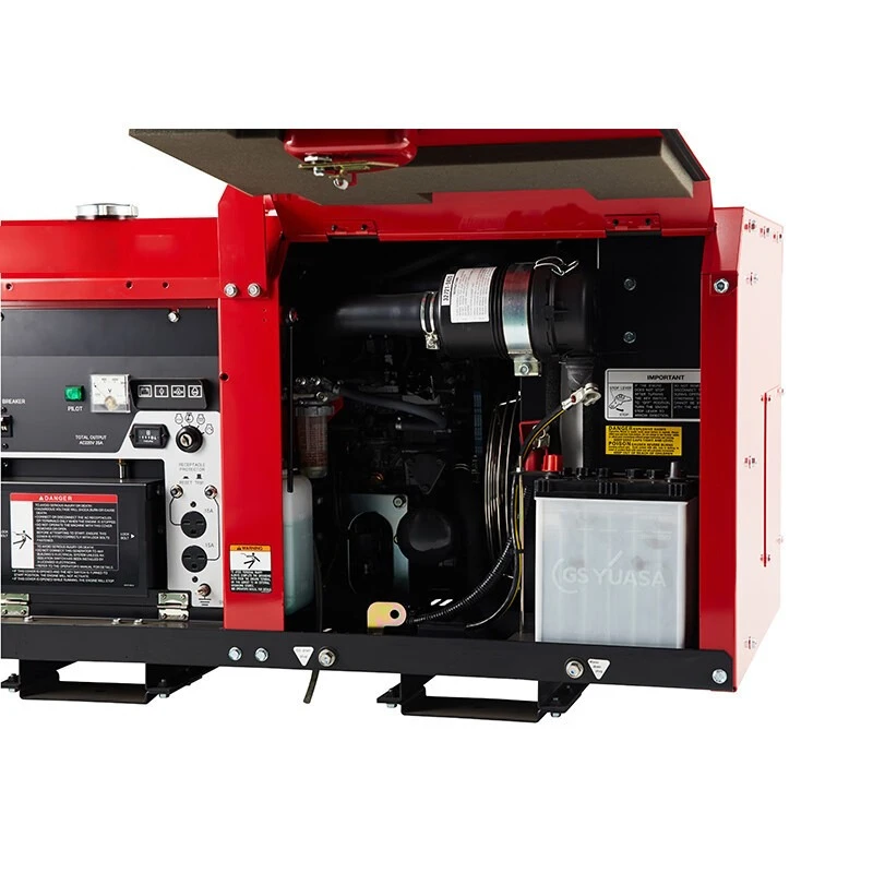 

Single-phase diesel generator with wheels