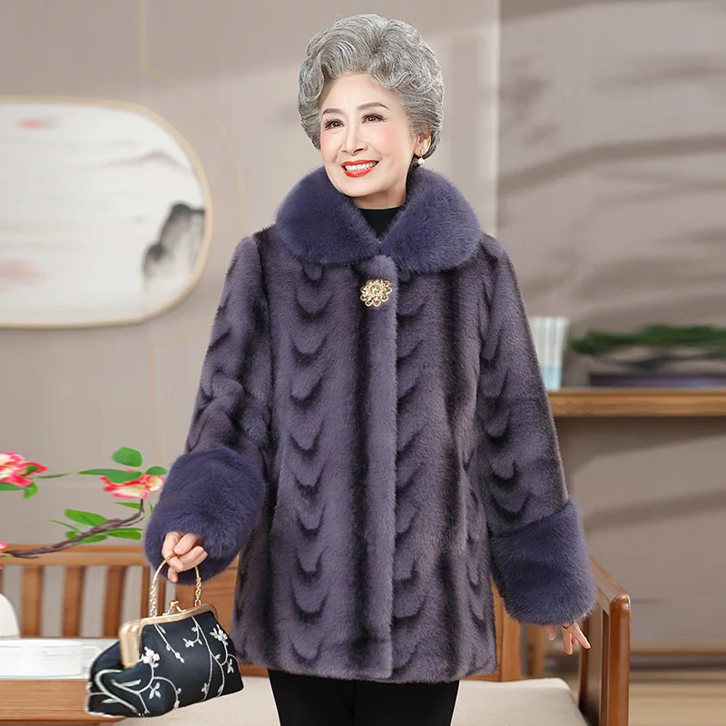 2026 Vrouwen High-end Casual Nertsen Warme Top Herfst Winterjas Lady Fashion Nieuwe Uitloper Koreaanse Middelbare Leeftijd moeder Kleding Jas