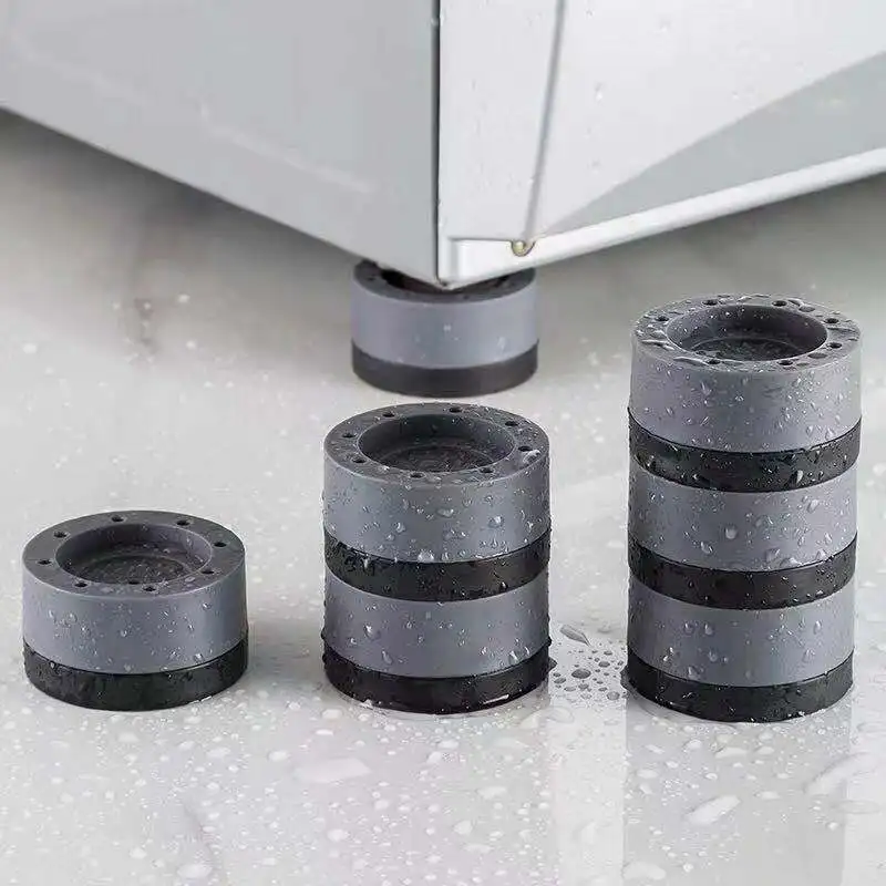 4Pcs Washing Machine Stands Anti-Vibration Stands Shock Absorbed Washing Machine Legs Height Increasing Refrigerator Pad