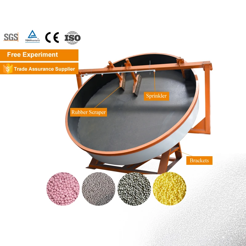 Pan Granulation Machine Disc Granulator For Fertilizer