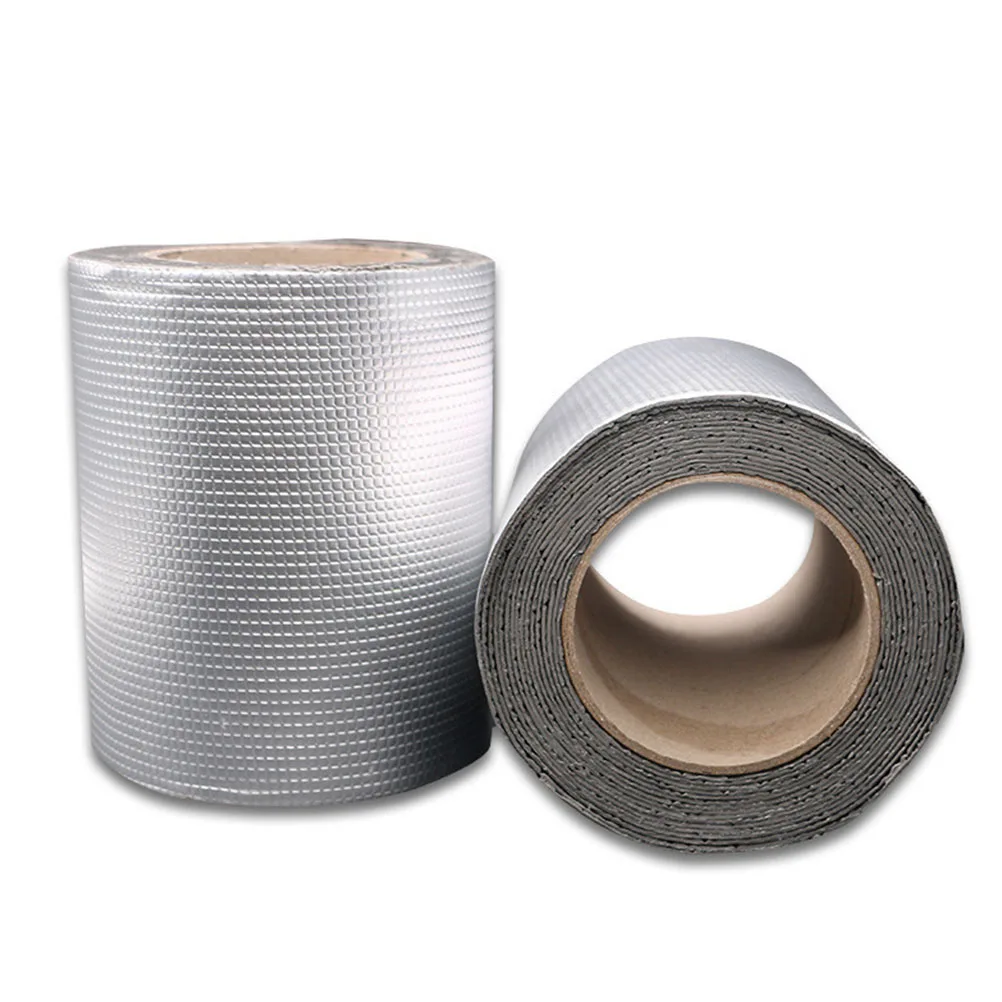 

Roof Repair Butyl Tape 5cmx3m Waterproof Silver Aluminum Foil Durable Good Home Use Butyl Rubber Tape