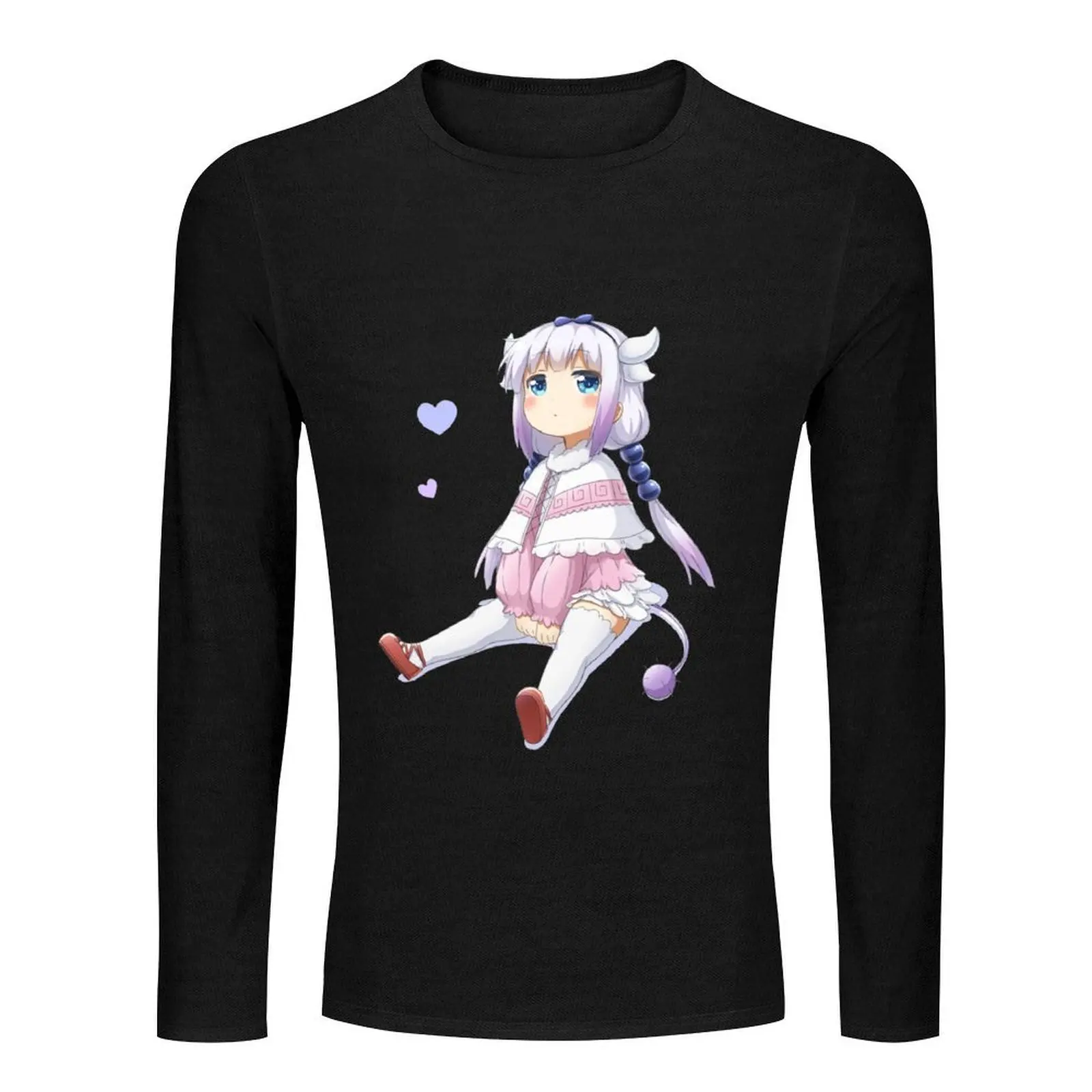 Kanna Kamui Long T-Shirt vintage t shirt vintage clothes plus size tops boys animal print shirt mens graphic t-shirts pack