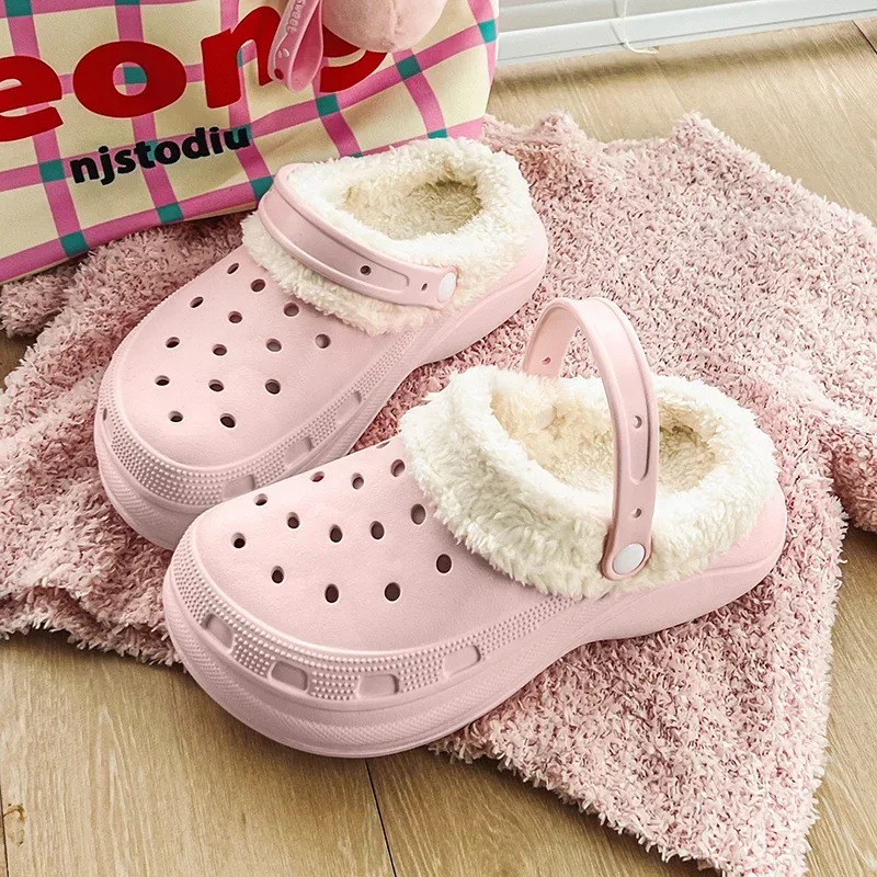 Comfortable Woman Shoes Women 2024 Offer Shoes With Free Shipping Plush Slippers Indoor House Flip-flops Women's Shoe Uggg Femme