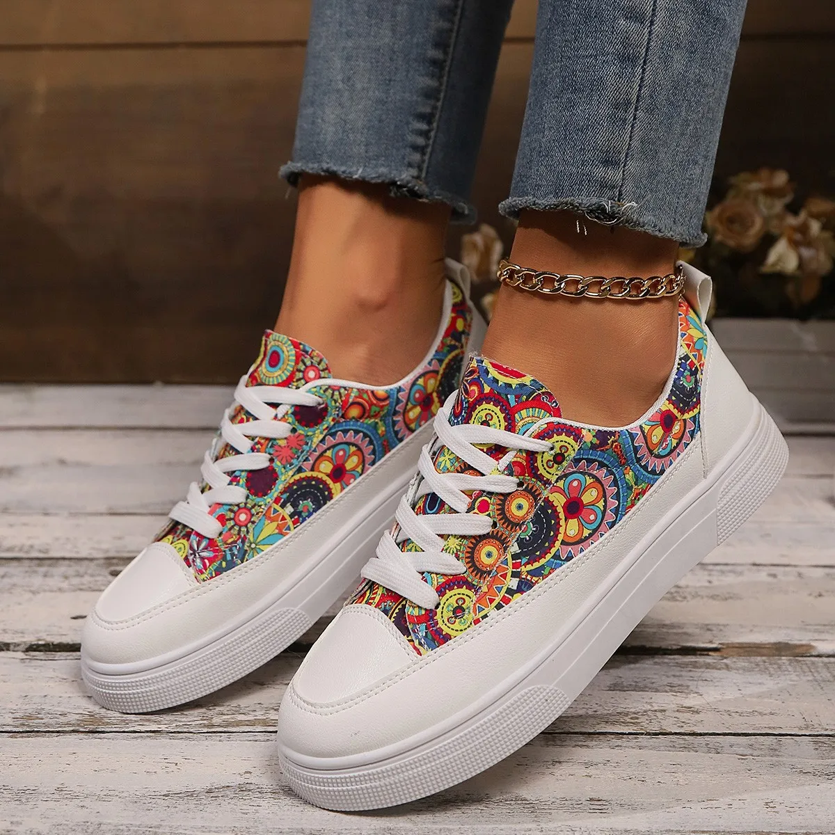 Luxury Women Casual Designer Canvas Shoes Comfy Walking Flats Sneakers Sports Shoes Female High Quality Chaussures Femme Shoe image 4