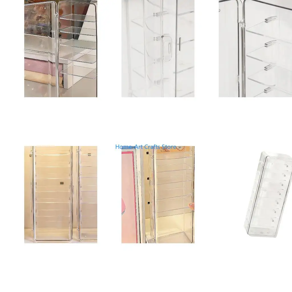 Y3NA Stackable Miniature Toy Organizers Featuring Clear Visibility And Sturdy Structure Suitable For Mystery Cases Fan