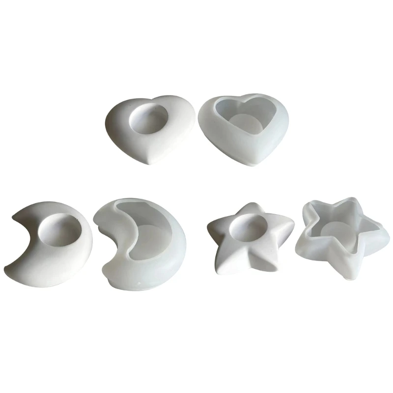 Star/Moon/Heart Silicone Mould Holder Mold Base Mould 3XUA