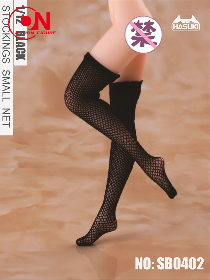 HASUpastel-Chaussettes en maille sans couture, bas 3D, accessoires vestisens, échelle 1/12, convient à 6 en effet, corps de figurine de soldat féminin, SB01 SB03 SB04