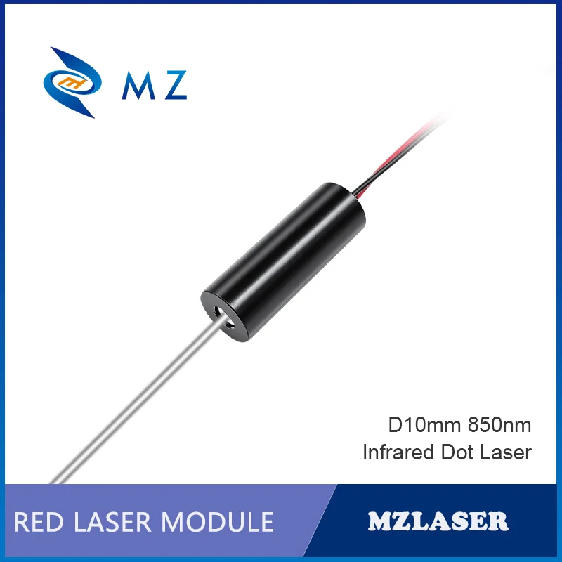 New Compact Infrared Dot Laser Diode Module 850nm D10mm 0.5mW 1mW 5mW 10mW 3V High-Accuracy Industrial Grade Spot Laser