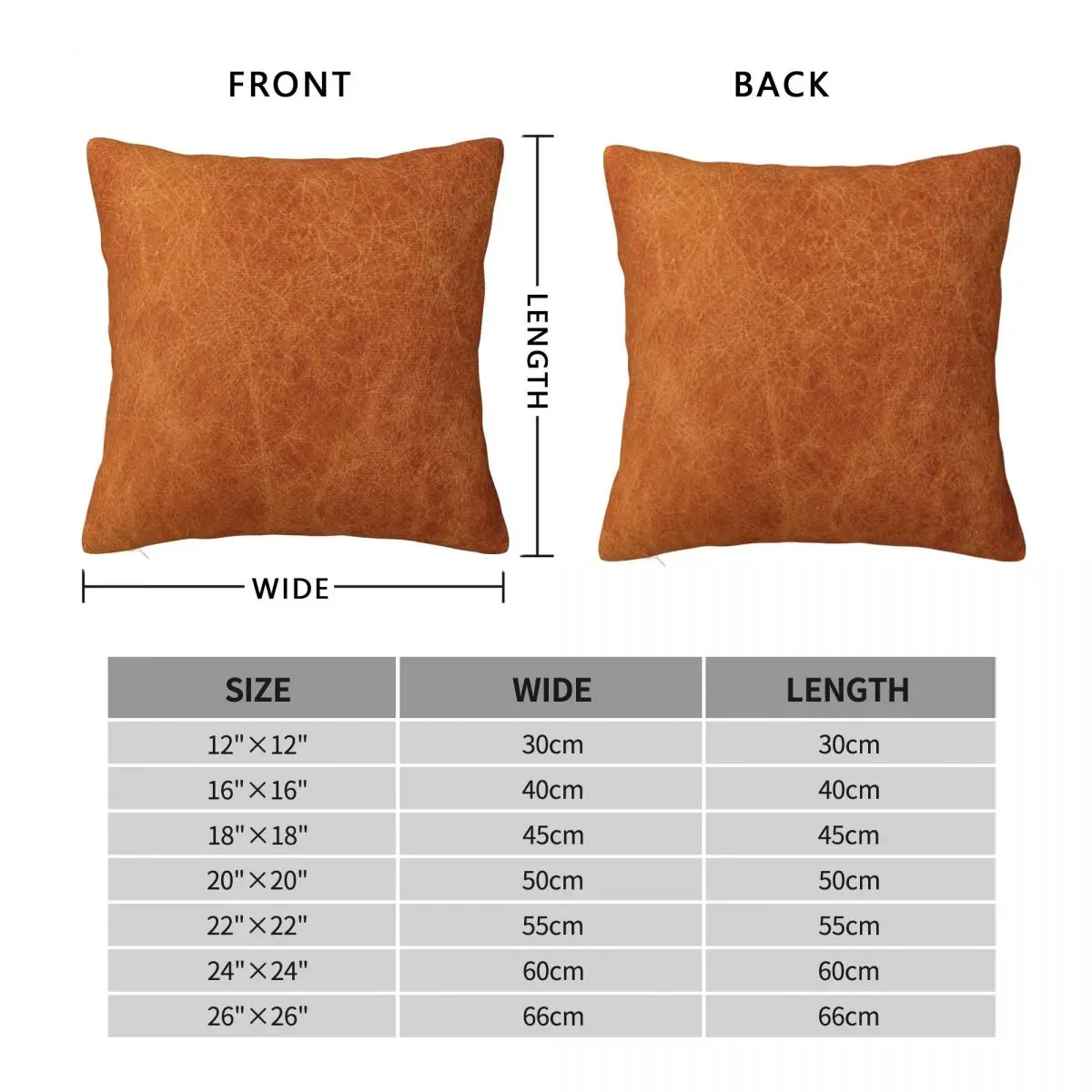 Original Brown Camel Texture Square Pillowcase Polyester Linen Velvet Creative Decorative Throw Pillow Case Home Cushion Cover