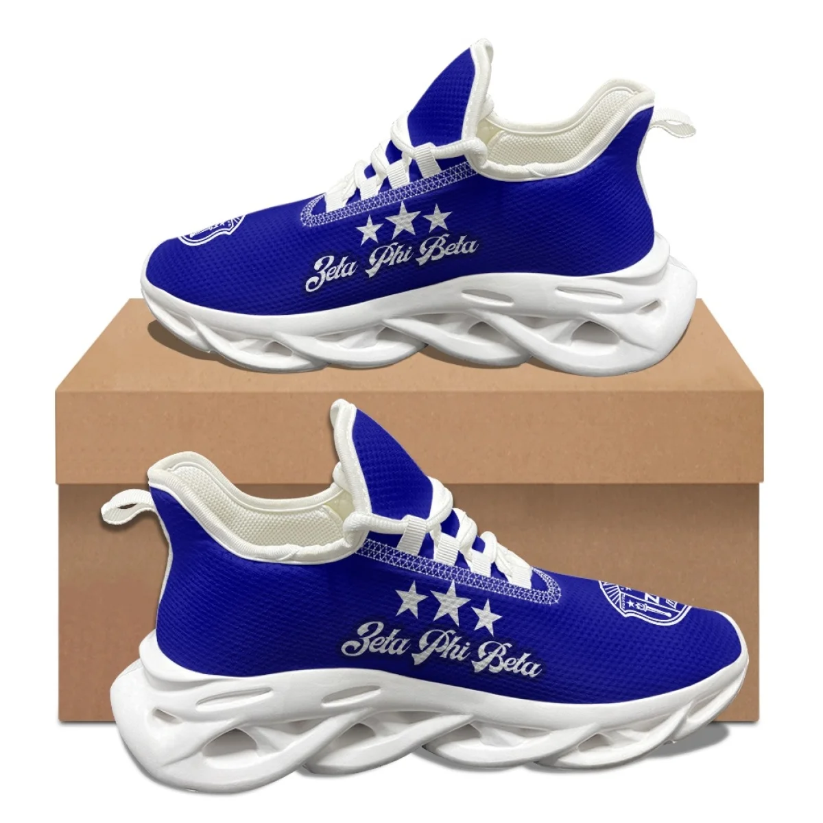 Zeta Phi Beta Pattern Ladies Autumn Winter Round Toe Vulcanized Shoes Brand Design Woman Comfortable Lace Up Soft Sneakers DIY