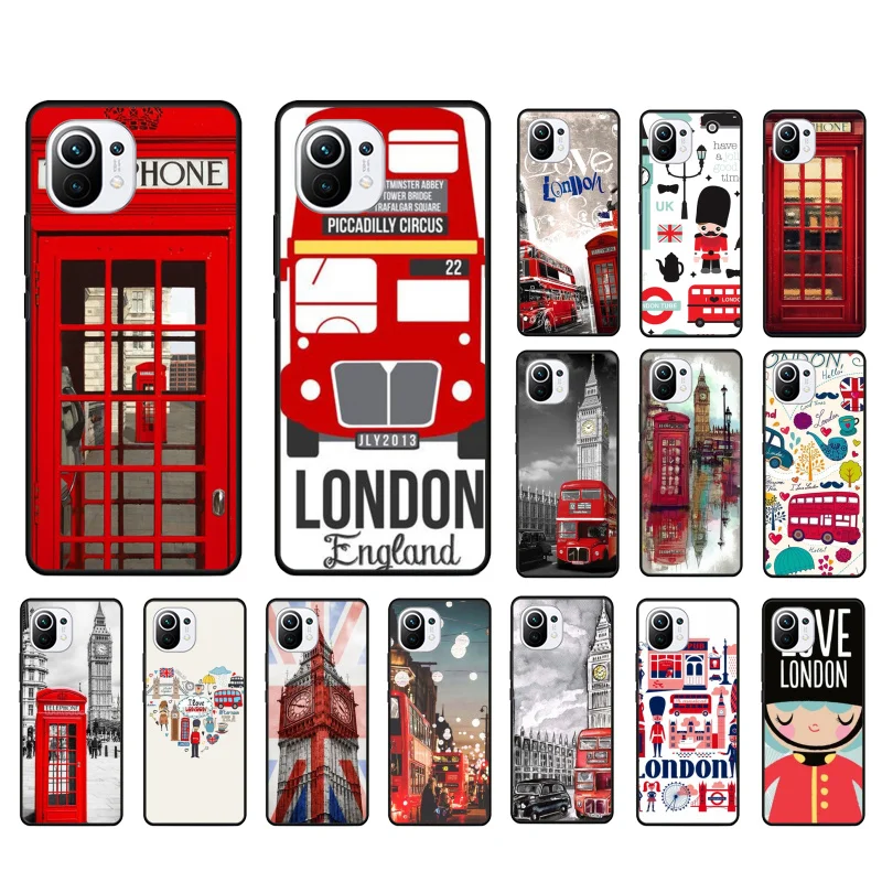 Телефонный бокс London Big Ben, чехол для телефона Xiaomi 12 Mi 10T 11T 11 Pro 10 10T 11 lite 10pro 11Ultra Poco X3 Pro Poco F3 M3