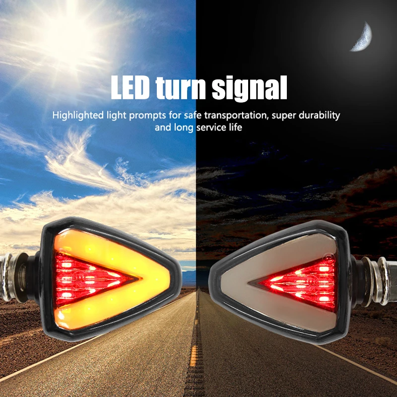 Motorcycle LED Turn Signal DC 12V Anti-collision Warning Light Mini Signal Light Drone With Strobe Light Turn Signal Light