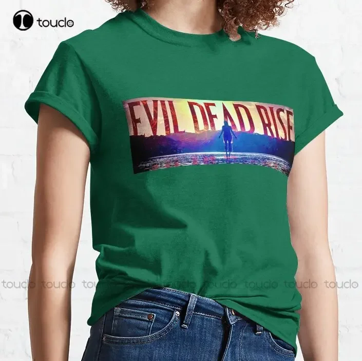 Evil Dead Rise Title Card, 2023  Classic T-Shirt Girls T Shirts Printed Tee Custom Gift Xs-5Xl Streetwear