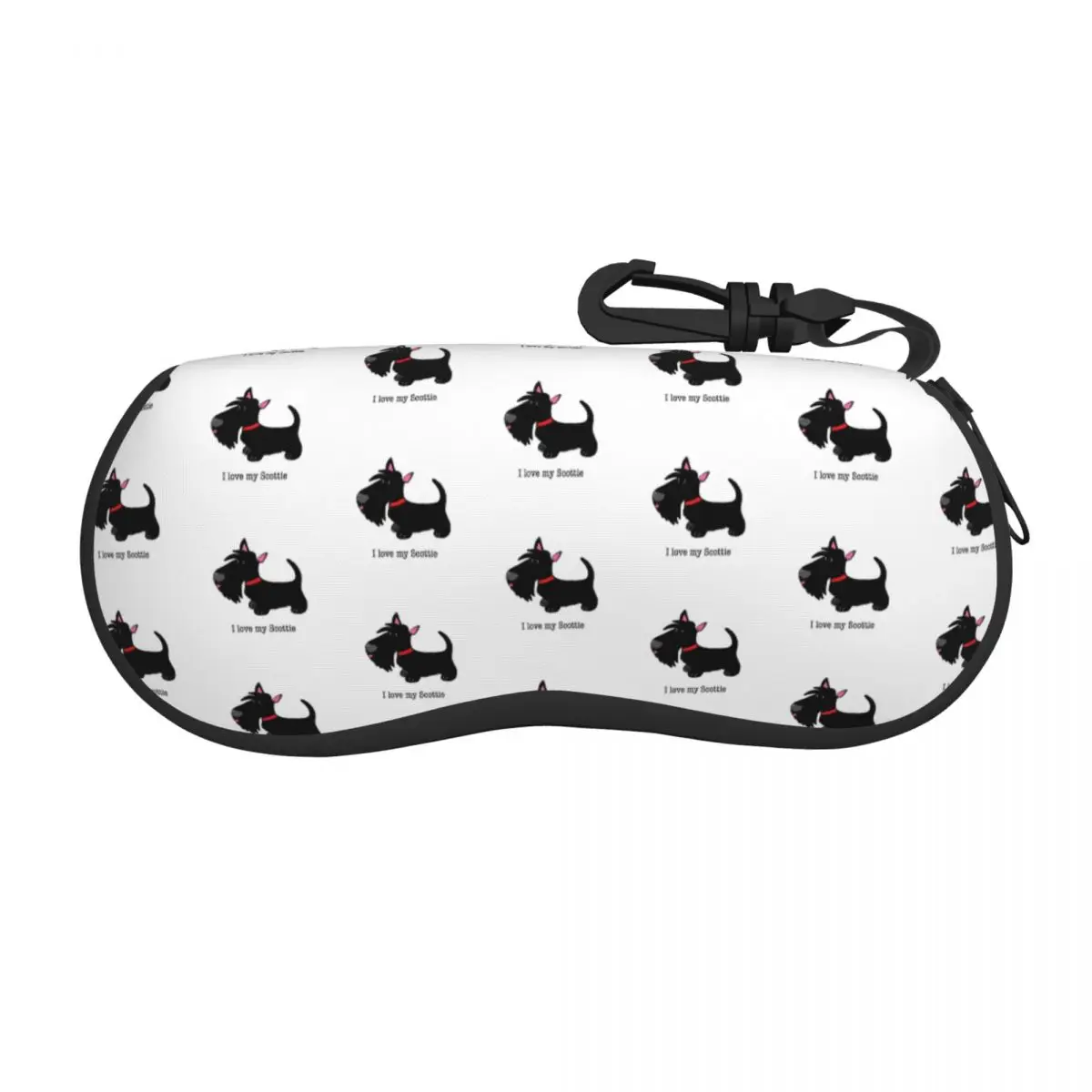 I Love My Scottie Shell Eyeglasses Protector Cases Cute Sunglass Case Scottish Terrier Dog Glasses Bag