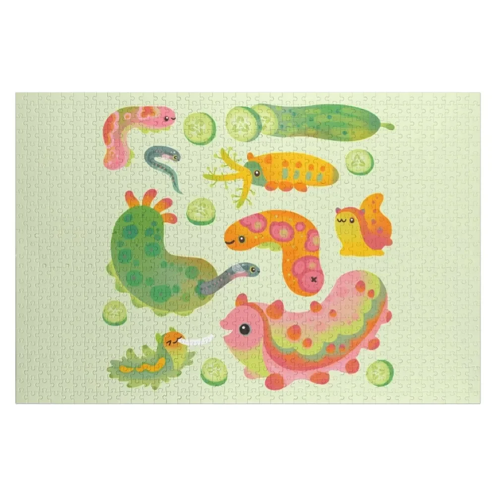 

Sea cucumber Jigsaw Puzzle Personalized Child Gift Custom Wooden Name Scale Motors Puzzle