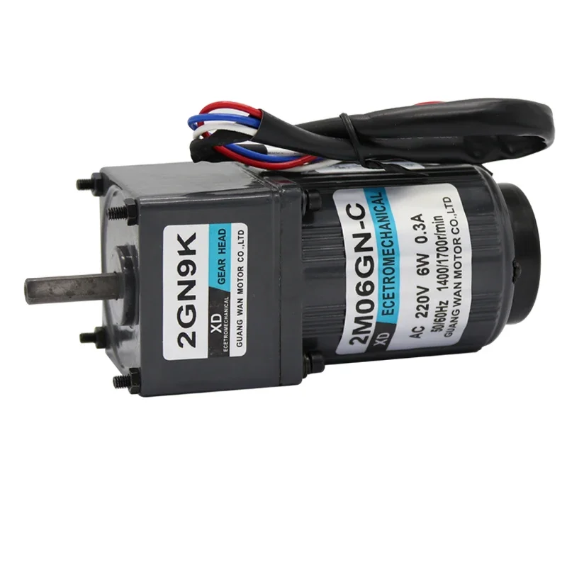 220V AC gear motor, 6W high torque, one-way low speed micro motor, 2I/RK6GN-C CW/CCW AC gear motor