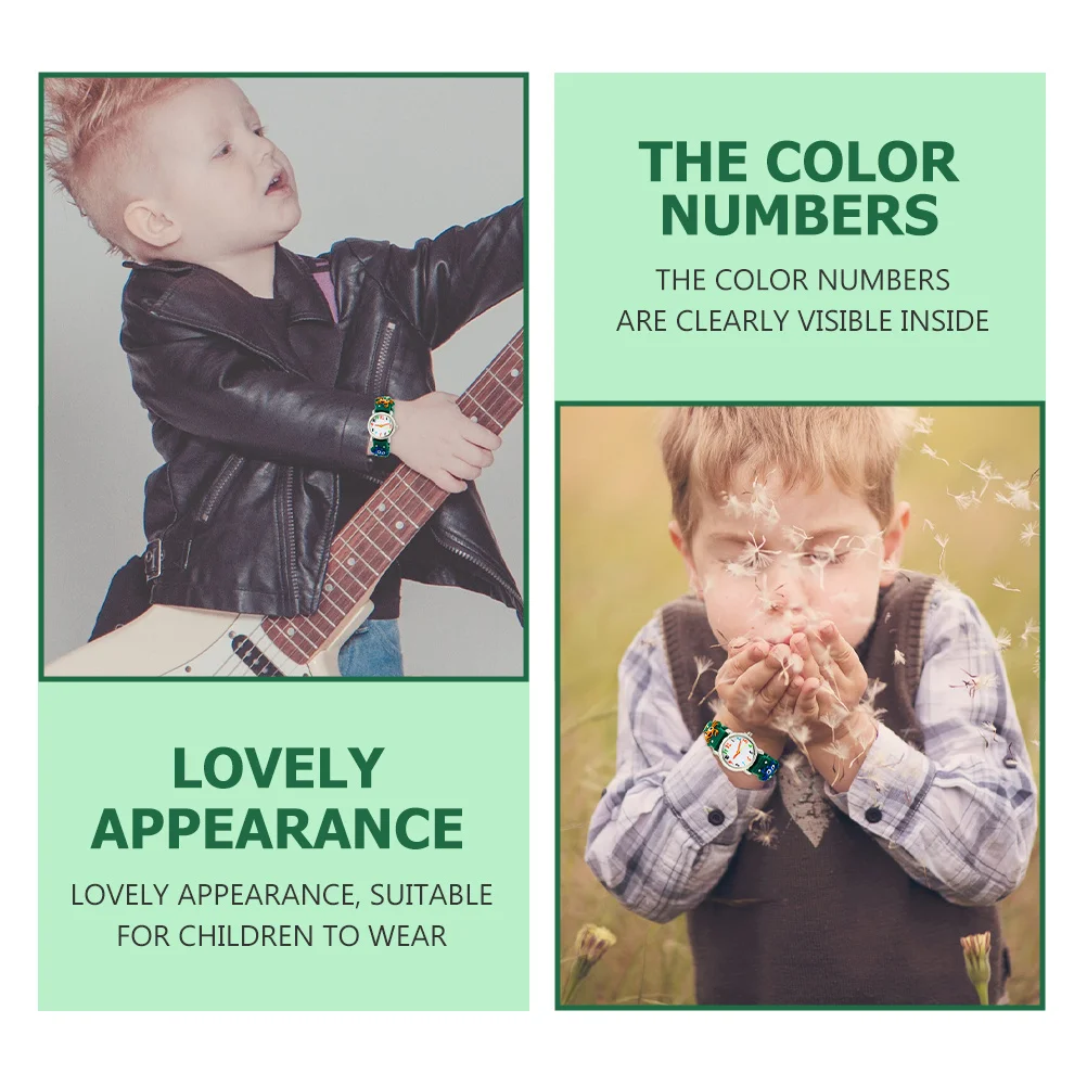 ساعة كارتون بنمط سرطان البحر، ساعة رقمية أنيقة بحزام قابل للتعديل، جودة عالية، لون مشرق، رقم واضح #4