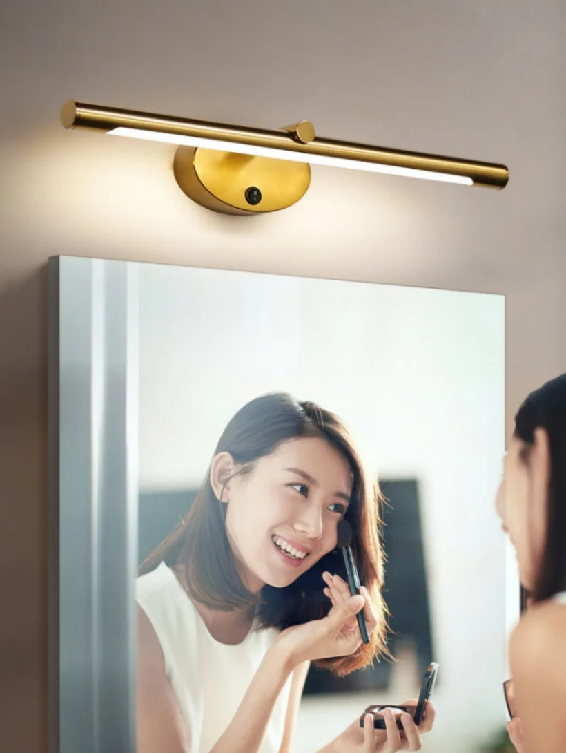 Modern LED Bathroom Wall Lamp Bathroom Hardware Wall Sconce With Touch Switch For Bedroom LED Bathroom Bath Mirror Line Lamp