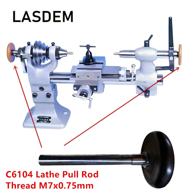 

C6104 Clock and Watch Lathe 6104 Draw Bar Chuck Clamping Collet Pull Rod Metric Thread M7x0.75mm