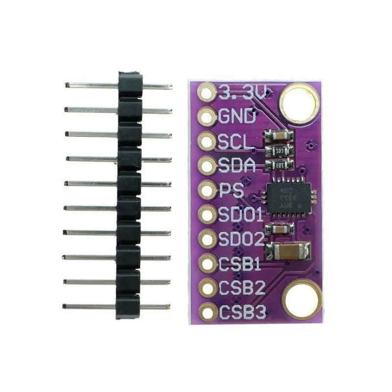MCU-055 BMX055 9DoF IMU Module 9-Axis Attitude Sensor Module with Accelerometer, Gyroscope, Magnetometer