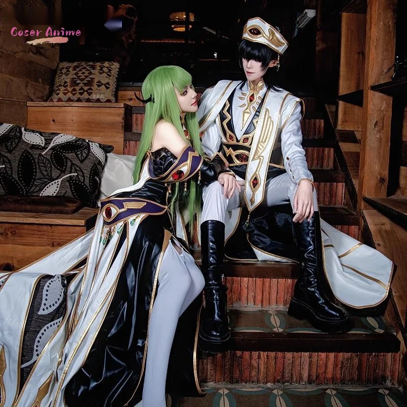 أنيمي كود Geass Lelouch مصباح rouge C.C. زي تنكري موحد لحفلات الهالوين وحفلات الكرنفال وعيد الميلاد وملابس الأدوار