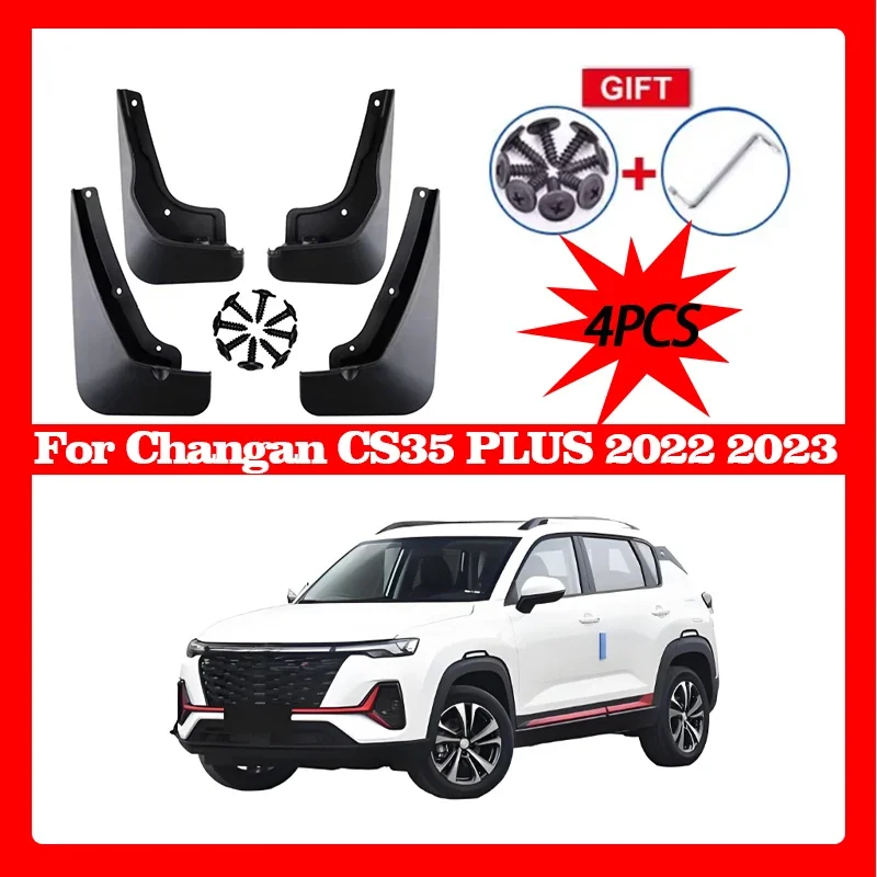 Mudguards for Changan CS35 PLUS 2022 2023 Splash Guards MudFlaps Front Rear Mudguards Fender Car Exterior Auto Accessories