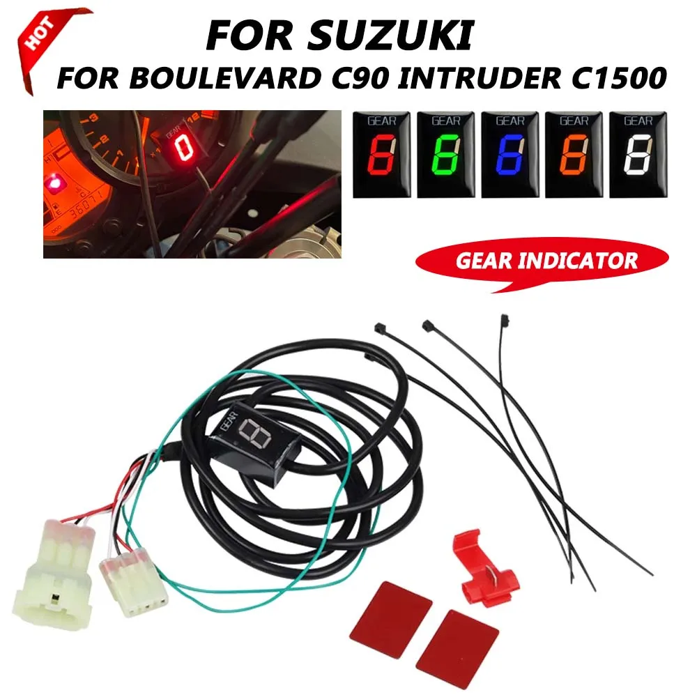 

LED 1-6 Gear Indicator Speed Display For Suzuki Boulevard C90 2019 Intruder C1500 2013 -2017Special EFI Motorcycle Accessories