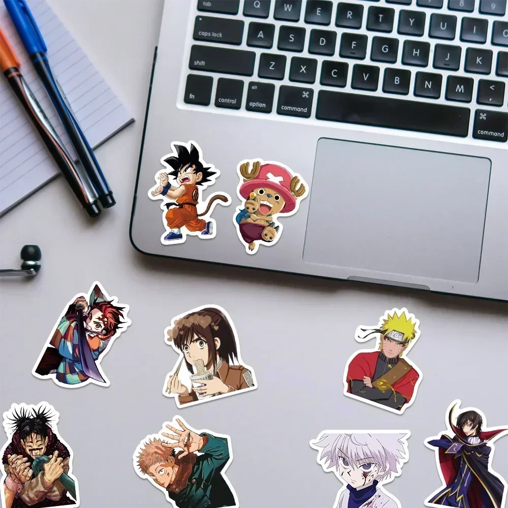 300 Stück Gemischte Anime-Aufkleber Cartoon-Sticker DIY Wasserdicht für Koffer Skateboard Gitarre Handy One Piece Demon Aufkleber Geschenk Spielzeug – Detail 10