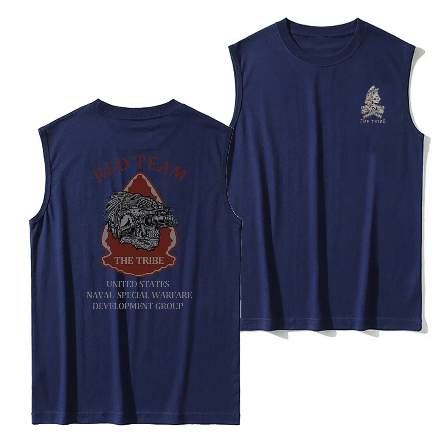 Naval Seal Team 6 Six The Tribe Red Team Squadron Tank Top New 100% Cotton O-Neck Summer Casual Mens Vests Sleeveless T-shirt