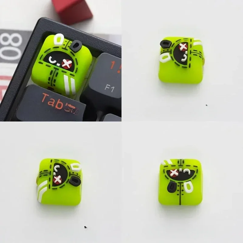 NEW Zenless Zone Zero Bangboo Keycaps Anime KeyCaps Mechanical Keyboard Cute Resin Key Caps Point KeyCap Gamer Accessories Gift