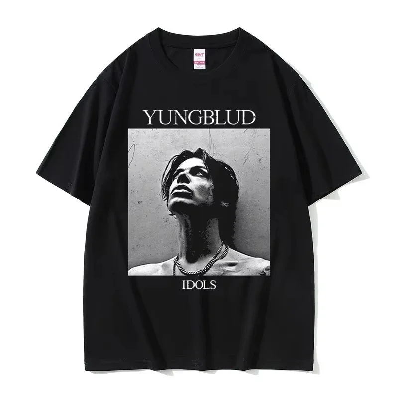 Rocker Yungblud IDOLS Album Tour 2025 camiseta hombres mujeres Hip Hop Rock verano camisetas de manga corta Casual Vintage camisetas