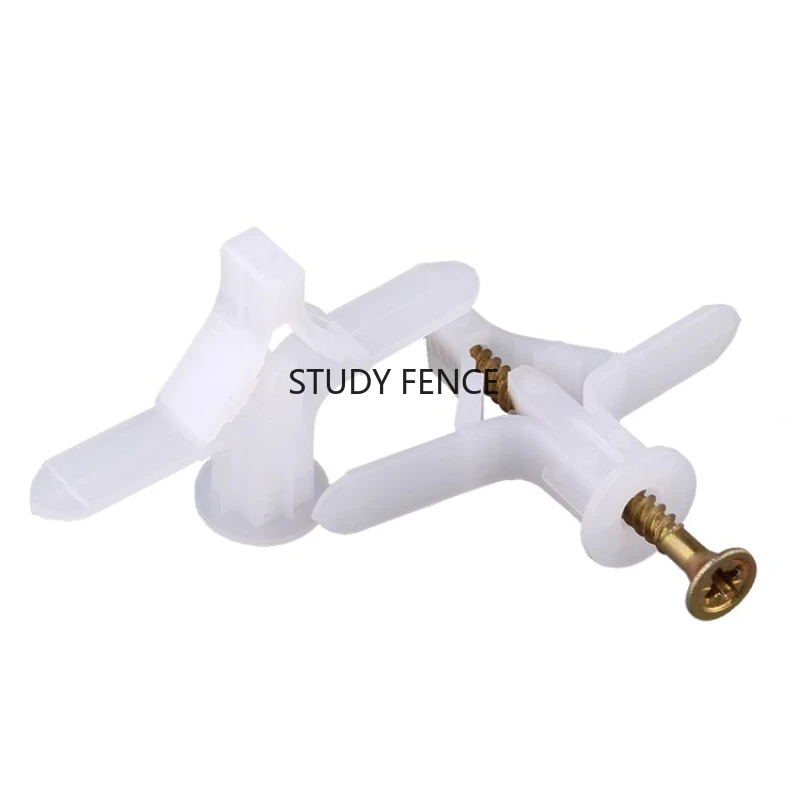 20set Plastic Airplane Expansion Screw Butterfly Shaped Expansion Nail Household Hardware Accessories Screw Fasteners Tool Parts